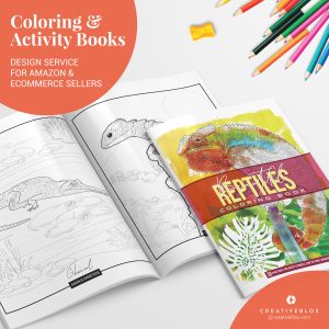 Beautiful Reptiles Coloring Book_byCreativeblox