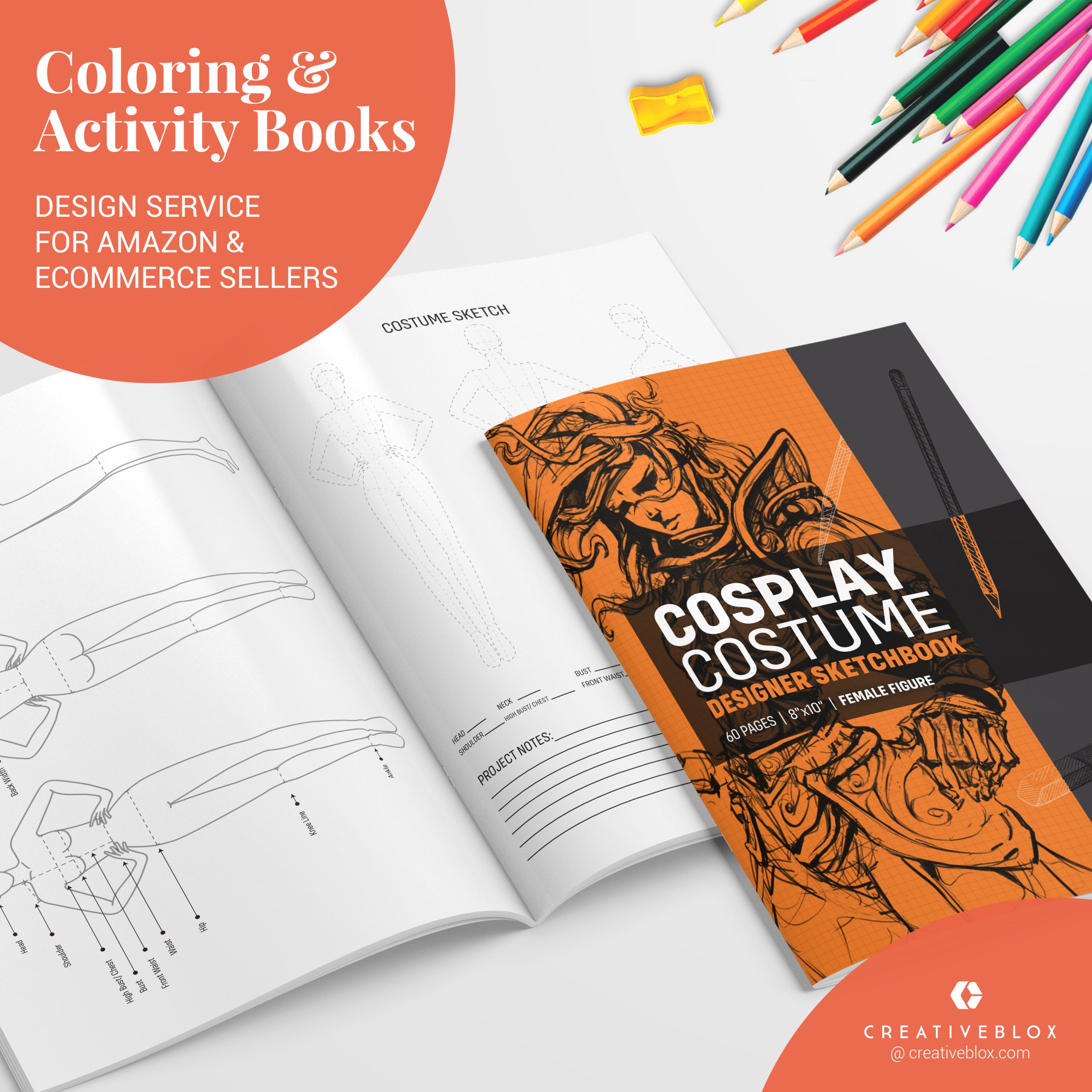 Cosplay Costume Designer Sketchbook