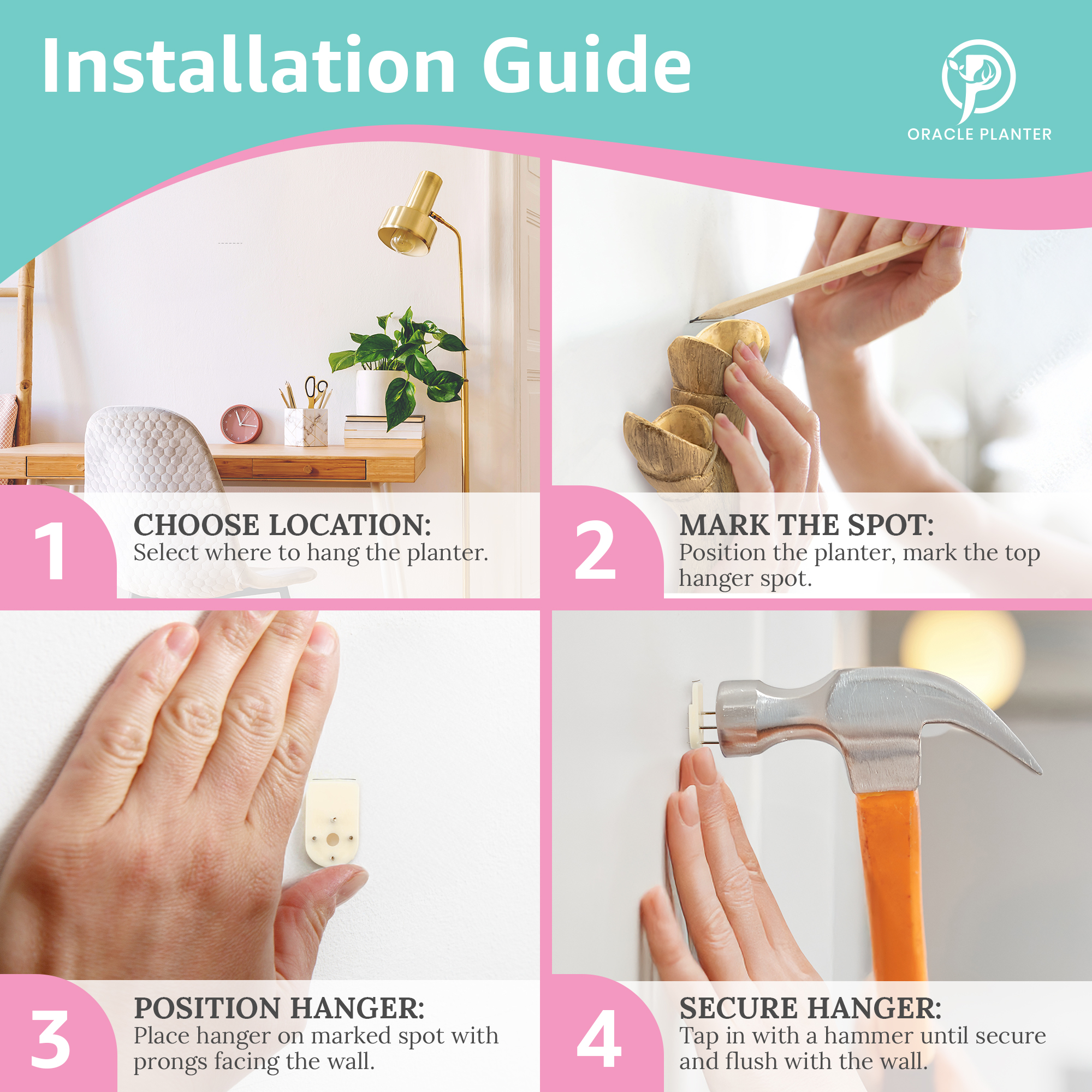 Wooden wall planter gallery image 5