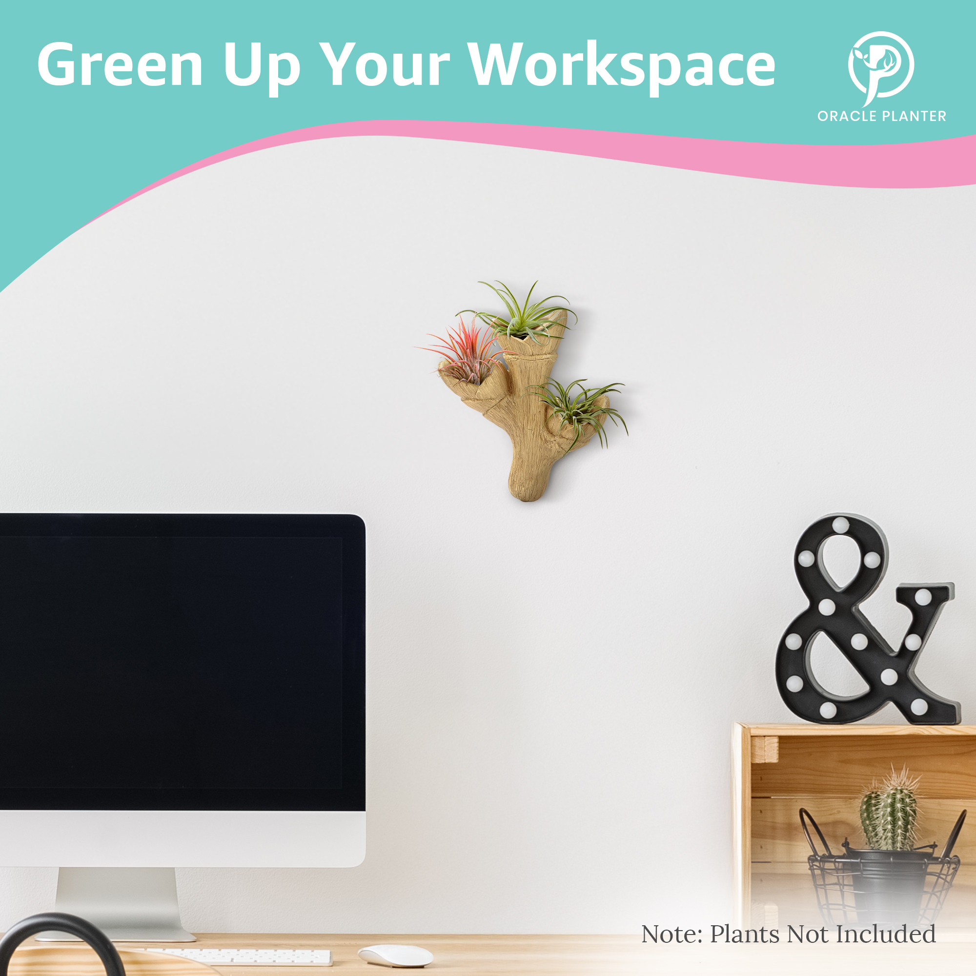 Wooden wall planter gallery image 6