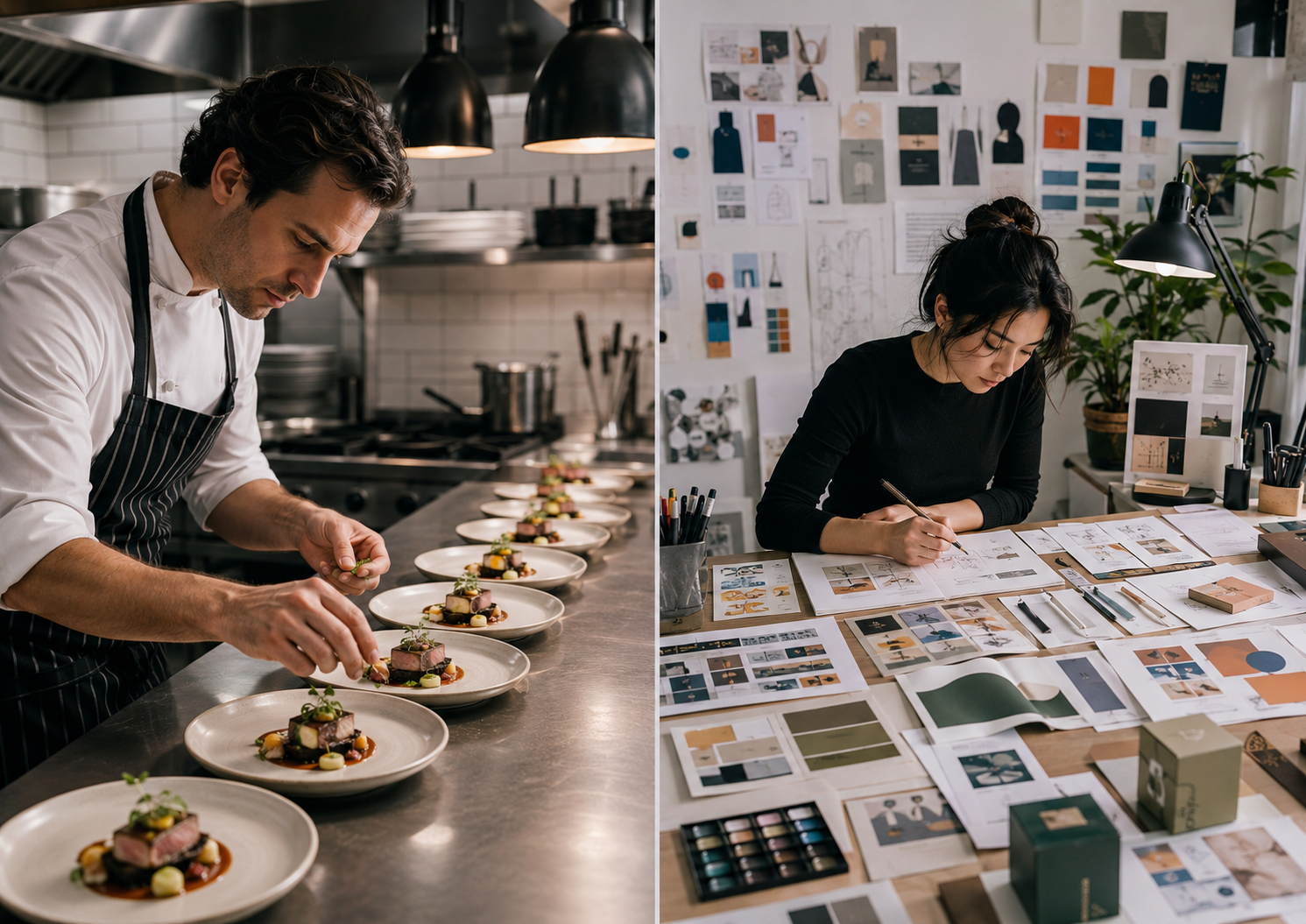 Designer exploring creative rules, visual systems, and original ideas