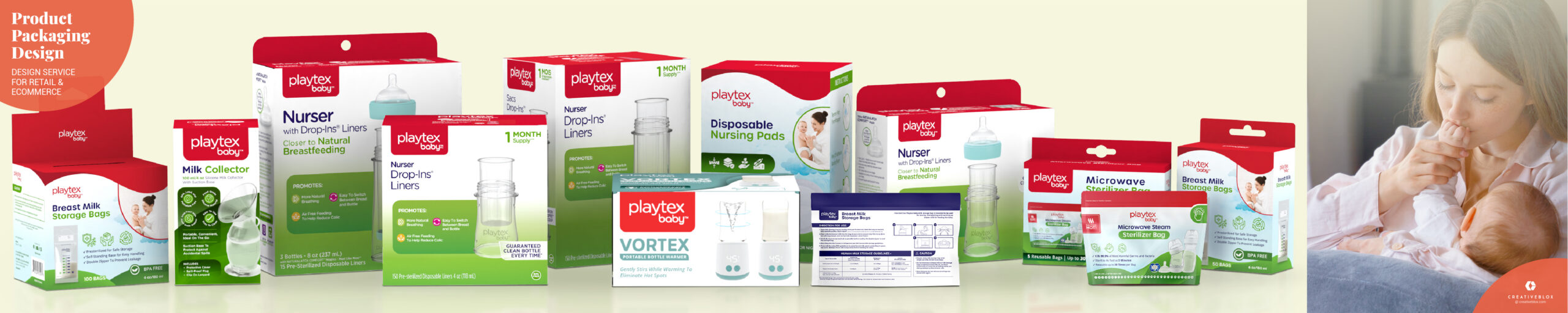 Playtex full product range packaging stylescape