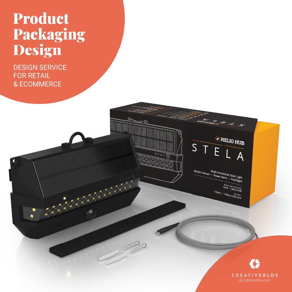 Retail product packaging design sample