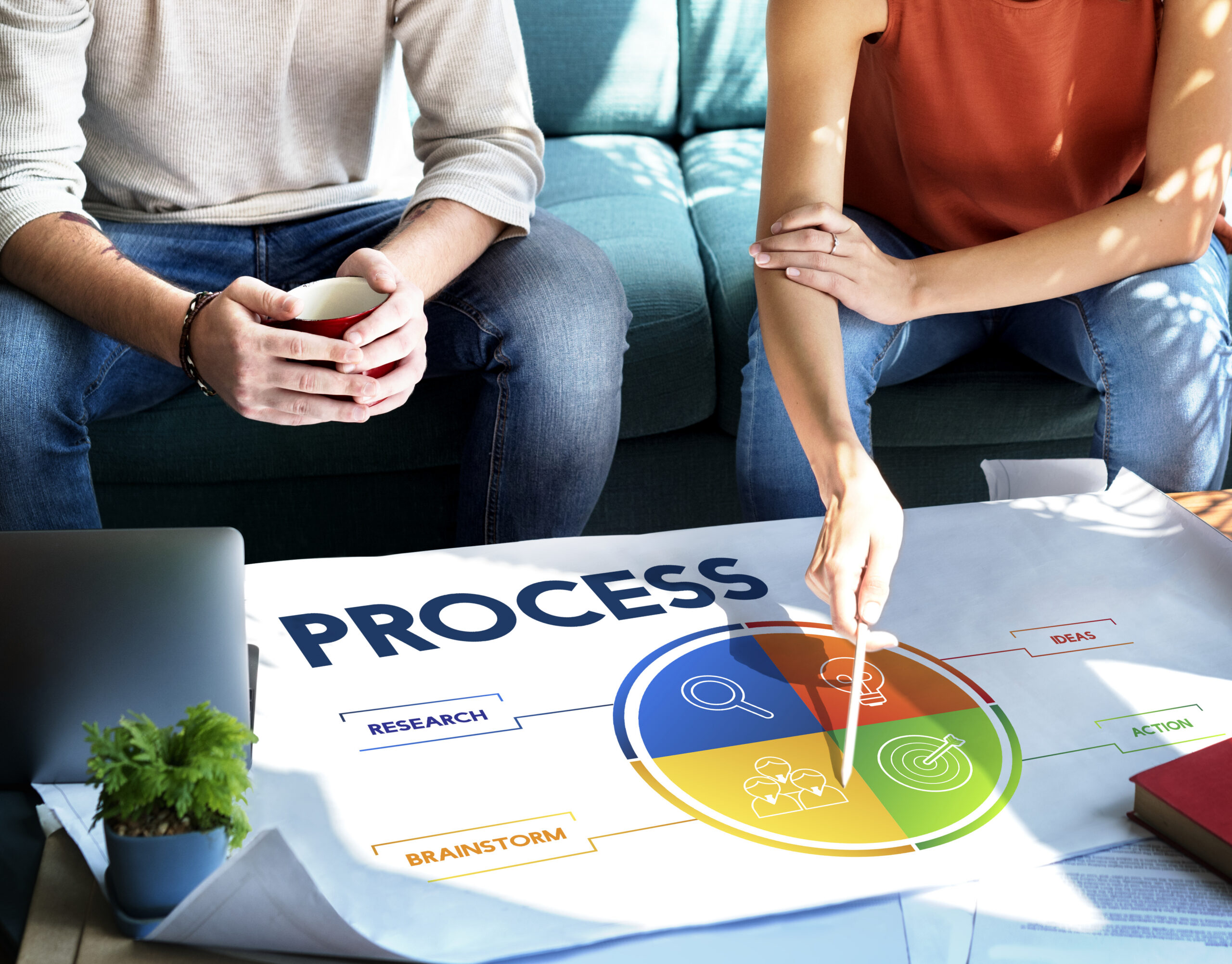 Creative professional presenting a reliable design process