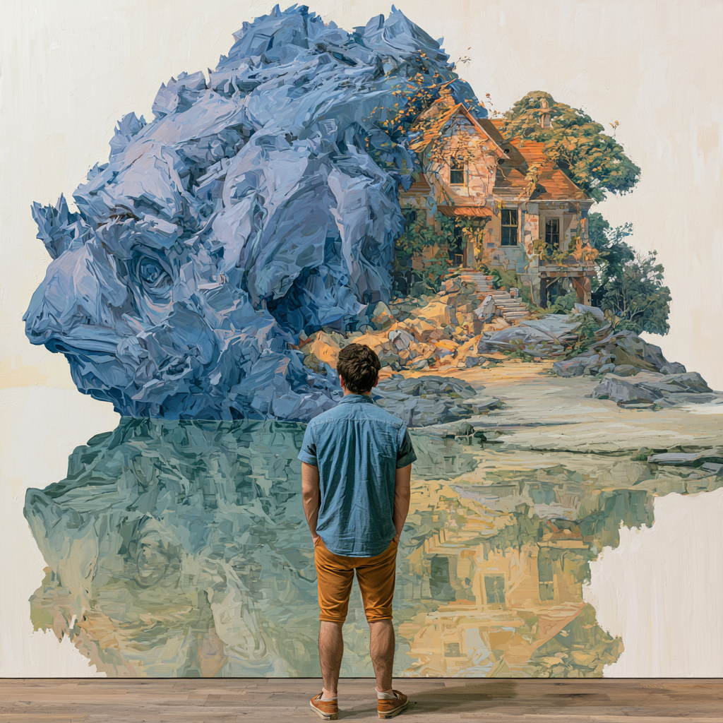 Visual design balancing familiar communication and distinctive creativity